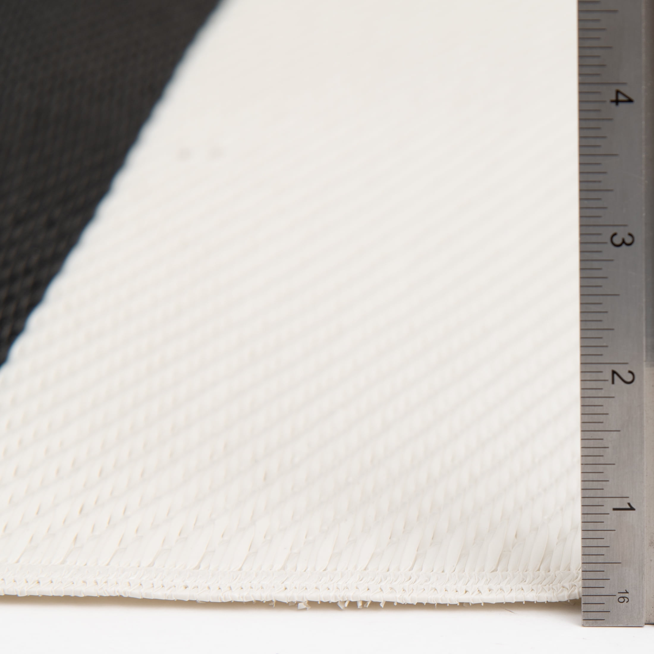 Mainstays 5'X7' Black and White Stripe Reversible Outdoor Plastic Rug