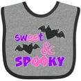 thumbnail image 3 of Inktastic Sweet and Spooky Cute Heart Bats Boys or Girls Baby Bib, 3 of 4
