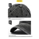 thumbnail image 4 of Gorras de béisbol lavadas de algodón vintage, sombrero de papá desgastado ajustable de perfil bajo no estructurado para hombres y mujeres(Negro)(), 4 of 5
