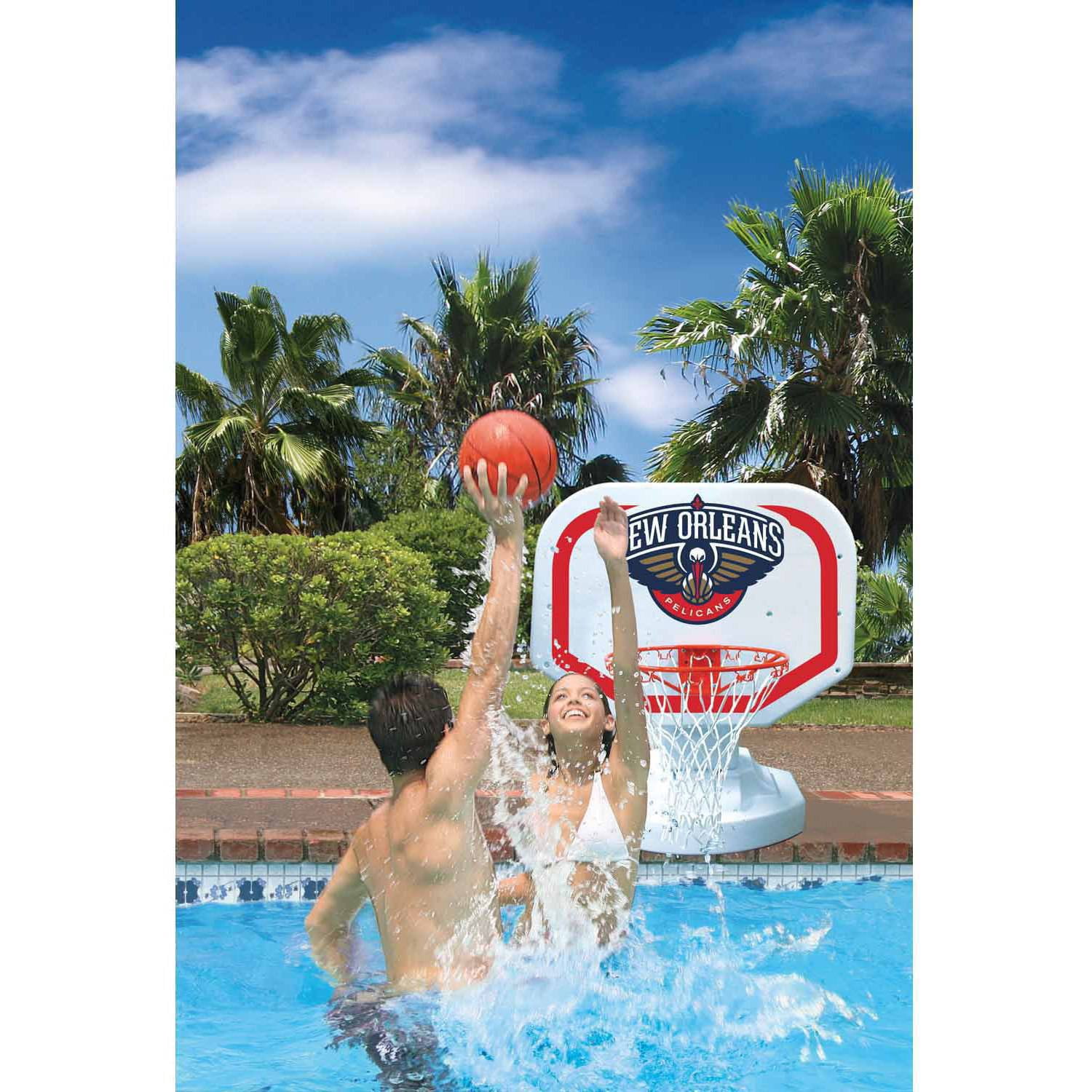Poolmaster New Orleans Pelicans NBA USA Competition-Style Poolside Basketball Game