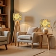 thumbnail image 6 of Lampshades 2 Pack Warm Yellow Gray Mandala Design 13"x13"x10" Light Shade for Table Lamps Floor Lamps Drum Lamp Shades Lampshade Replacement Easy Assembly, 6 of 8