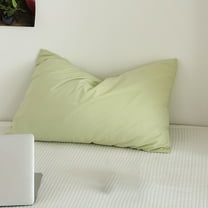 EazyTech Vintage Cotton Pillowcase Queen Standard Size 20x30 Inches Soft Breathable Pillow Case for Bedroom Hotel Dorm Decor 1PC Green