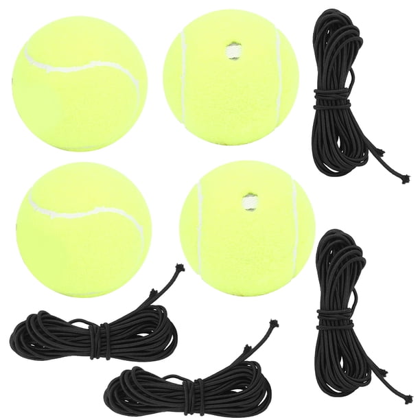 Pelota de tenis elástica, 4 piezas/juego, pelota de tenis de alta elasticidad con banda de goma diseñada para precisión