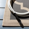 thumbnail image 5 of Safavieh Courtyard Alyssa Geometric Indoor/Outdoor Area Rug, Anthracite/Beige, 6'7" x 9'6", 5 of 13