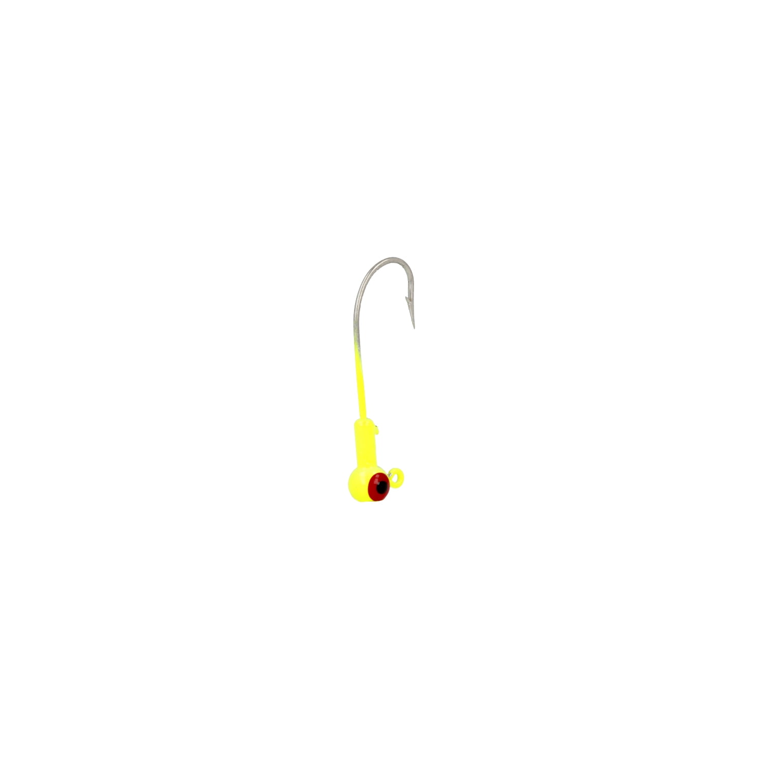 Eagle Claw Lazer Sharp Saltwater Ballhead Fishing Jig, Chartreuse, 1/4 oz., SWBH14-3