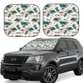 thumbnail image 6 of Kdxio Hawaii Palms Print 2-Piece Sun Shade Front Windshield - Foldable Car Front Window Sunshades for Most Sedans SUV Truck, 6 of 6