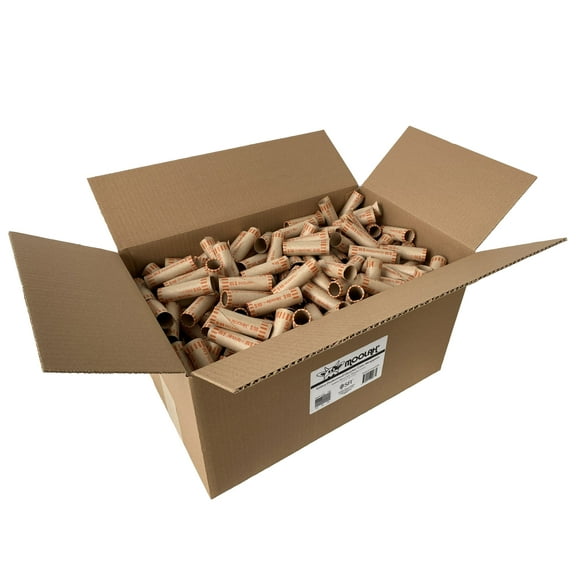 MOOLAH Preformed Quarter Coin Wrappers, 500 Count