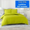 thumbnail image 2 of Nestl 3pc Queen Duvet Cover Set, Luxury Microfiber Duvet Cover Queen with 2 Pillow Shams, (90"x90"), Garden Green, 2 of 7