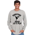thumbnail image 5 of Handstand Posse Lets Play Gymnastics Men's Long Sleeve Tee T Shirt Brisco Brands M, 5 of 6