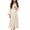 White, variant on Women's Fleece Linen Robe Long Sleeve Belted Maxi Sleepwear for Winter 2XL