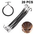 thumbnail image 1 of 20pcs Ponytail Hooks Elastic Bands Hair Styling Headband Hair Claw--black, 1 of 5