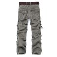 thumbnail image 4 of Birdeem Mens Solid Multi-Pocket Washed Overalls Outdoor Casual Pants Trousers, 4 of 12