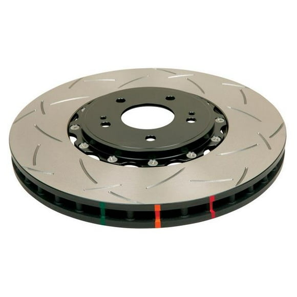 DBA 52992BLKS 2005-2012 Corvette C6 with Z06 Pack Front Slotted 5000 Series Rotor Assembled with Black Hat - 2 Piece