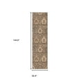 thumbnail image 4 of 12' Runner Ivory Beige And Light Blue Floral Stain Resistant Runner Rug, 4 of 7