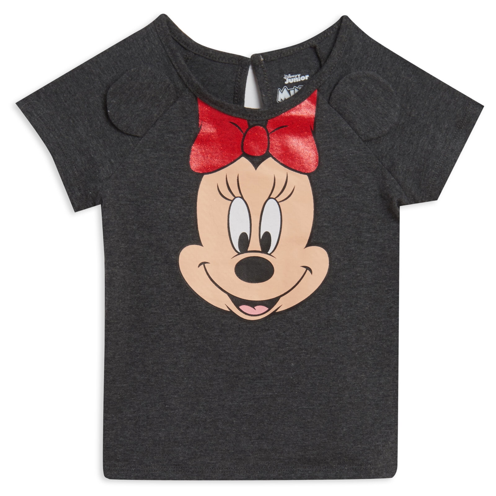 Disney Minnie Mouse Toddler Girls' Glitter T-Shirt and Tutu Leggings Set Minnie Mouse Red Grey