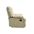 thumbnail image 3 of Miekor Furniture Beige Recliner With Pillow Top Armrest 15431, 3 of 8