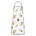 thumbnail image 5 of Zufioo Bees And Flowers for Lock Hem Apron with Pockets, Stain and Oil Proof Tie-down Apron for Cooking Barbecue Restaurant, Unisex-One Size, 5 of 9