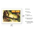 thumbnail image 2 of King Kong - Starring Fay Wray, Robert Armstrong - Vintage French Movie Poster by Pierre Henri de Buncey c.1933 - Bamboo Fine Art 290gsm Paper Print (Unframed) 24x32in, 2 of 4