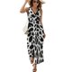 thumbnail image 1 of Vestido De Noche De Lujo Sin Mangas Para Mujer, Stripe Vestido De Fiesta, 1 of 5