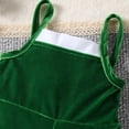 thumbnail image 6 of Uccdo 6M-5T Toddler Girl Christmas Jumpsuit + Santa Claus Hat, Baby Girls Bell Bottoms Romper Velvet Flared Overalls Suspender Pants, 6 of 8