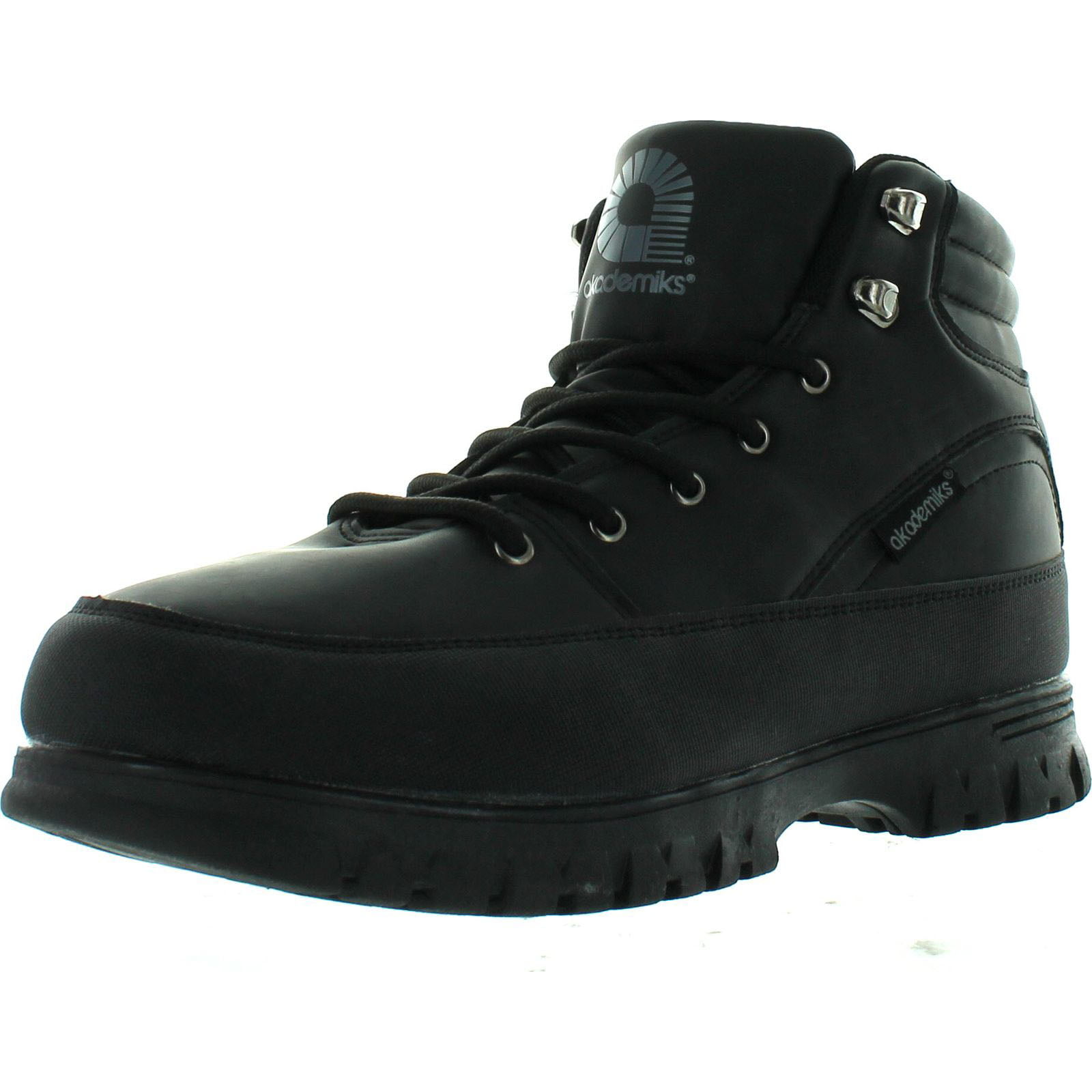 Akademiks Boots Mens Size 9.5 Black Casual 6 Eye Laced Boots Shoes New