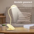 thumbnail image 3 of Clamp Touch Lampe de Table, ABS Col de Cygne Pliable LED Clip sur la Lampe pour Dortoir, 3 of 8