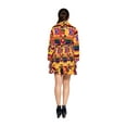 thumbnail image 5 of Bintarealwax African Women's Bodycon Dress V Neck Shirt Dress Elasticated Ankara Dresses African Print Strentch Long Sleeve Party Dresses WY10859, 5 of 5