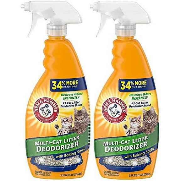 Arm and Hammer Cat Litter Deodorizer Spray, 21.5 Fl Oz [2-Pack]