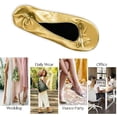 thumbnail image 2 of Chaussures Plates de Ballet Pliables Portables pour Femmes, Chaussons Enroulables pour Voyage Mariage, 2 of 4