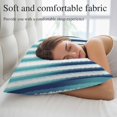 thumbnail image 5 of Teal Blue Ombre Striped Throw Pillow Cover 20 x 26 Inch Decorative Pillow Cover Watercolor Stripes Abstract Lumbar Pillowcase Seasonal Rectangle Cushion Case for Couch Sofa Bed Living Room, 5 of 9