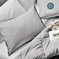thumbnail image 3 of Bare Home Pillow Sham Set - Premium 1800 Collection - Double Brushed - Standard, Light Gray, 3 of 9