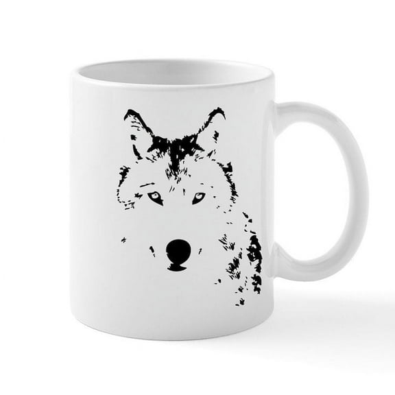 CafePress - Wolf Mug - 11 oz Ceramic Mug - Novelty Coffee Tea Cup