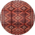 thumbnail image 1 of Ahgly Company Indoor Round Traditional Rust Pink Persian Area Rugs, 4' Round, 1 of 6