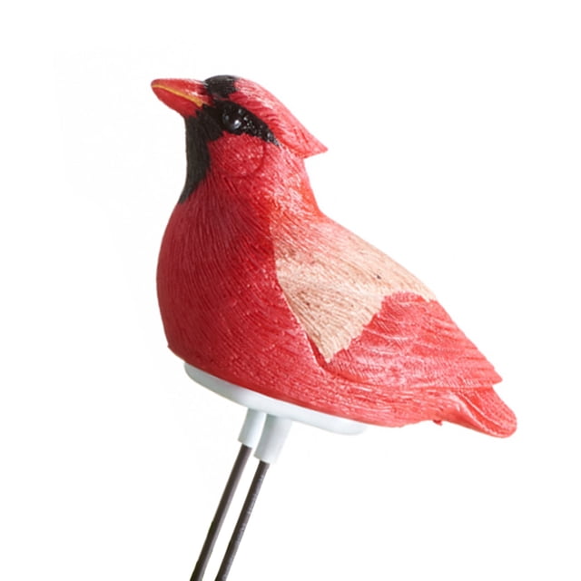 Scienceny Medidor de humedad del suelo de resina para pájaros, probador de bonsái en maceta, Sensor de alarma, recordatorio de riego de jardín para Jardín y Patio Rojo