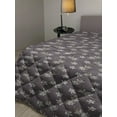 thumbnail image 2 of Floral Down Alternative Comforter, Retro Magnolia Tree Branch Flourishing Fragrance Blossoms Pattern Print, Microfiber Quilt for All Season, 5 Sizes, Mustard Brown and Green, by Ambesonne, 2 of 3
