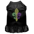 thumbnail image 5 of Pet Dog  Cat Dress Rhinestone, "Mardi Gras Fleur De Lis", 5 of 11