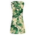 thumbnail image 5 of SMihono Robe d'Été Grande Taille pour Femmes 2023 Mode Aguichant Vintage à Col Rond Sans Manches Imprimée Robes Rondes, 5 of 5