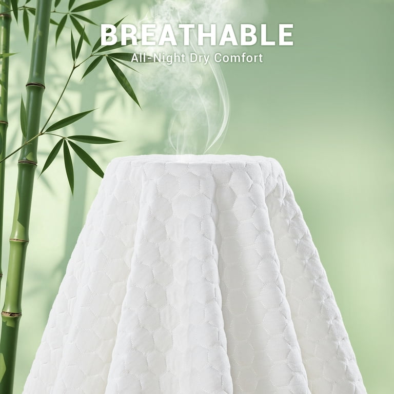 Ophanie Twin Bamboo Viscose Mattress Protector, 4-Layer photo 7