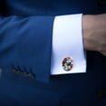 thumbnail image 4 of Football Elegant Stainless Steel Cufflinks Set for Formal Attire and Business Shirts, 4 of 6
