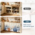 thumbnail image 4 of Thanksgiving Fall Cabinet Curtain 35"Wx35"L,Dustproof Under Sink Skirt with Self Adhesive Tape,Farmhouse Orange Blue Pumpkin Leaf Cabinet Curtain Cover for Kitchen Sink,Bathroom Vanity,Laundry Room, 4 of 9