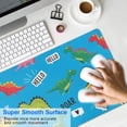 thumbnail image 4 of Long Mouse Pads for Desk,Blue Cartoon Dinosaurs WordsHearts Desk Mats on Top Of Desks, Desk Mouse Pad Extra Large with 3mm Non-Slip Base and Stitched Edge for Gaming,Work,Home 31.5"x11.8", 4 of 5