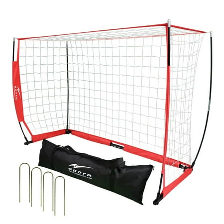 Portable Soccer Goal Net with Frame for Backyard Kids Adults - Available in 3x5 ft, 4x6 ft, 5x10 ft and Futsal
