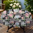 thumbnail image 4 of Pioneer Flower Floral Print Pattern Round Tablecloth 60 X 60 Inch, Wrinkle Resistant Wipeable Table Cloth for Kitchen Dining Picnic Patio Party, 4 of 6