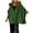 Green, variant on Women's Zipper Sweater Coat Faux Large Fur Collar Hooded Jacket Knitted Long Sleeve Oversized Casual Loose Jackets Coats (XXL, White)