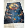 thumbnail image 4 of Incredible Solar Eclipse Illustration Rug 5x7 ft = 155x215 cm, 4 of 5