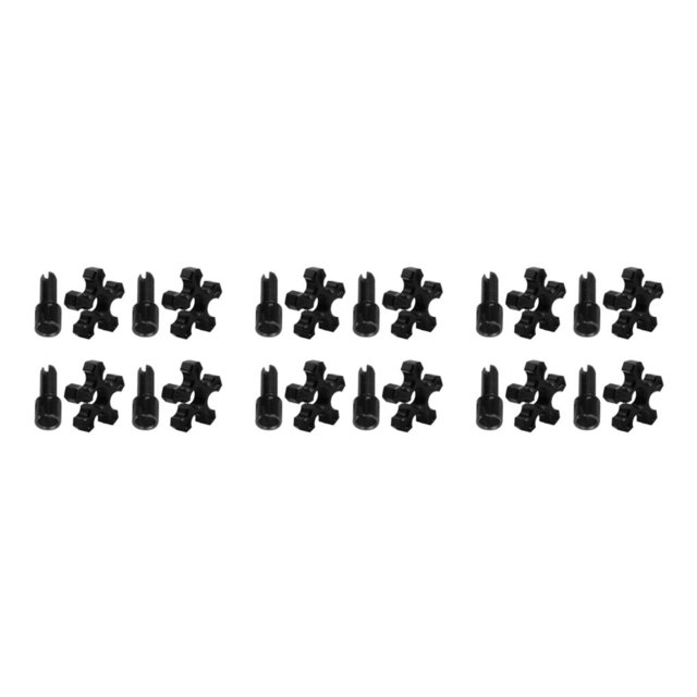 Guardoinrt 4pieces High Torsion And Stress Resistance Motorcycle Fixed Screws For Efficient Performance black 3Set