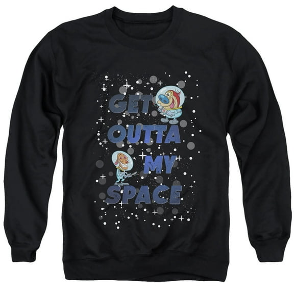 Ren And Stimpy Get Outta My Space Unisex Adult Crewneck Sweatshirt