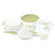thumbnail image 1 of Bateria de cocina Peltre Cinsa Cantabria blanco con filo verde, 1 of 8