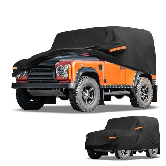 Unique Bargains UV-Resistant Car Cover Black ["for Land Rover Defender 90 2020-2025"]