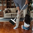 thumbnail image 3 of Durable Stainless Steel Broom and Dustpan Set with Magnetic Connection for Easy Cleaning White, 3 of 8